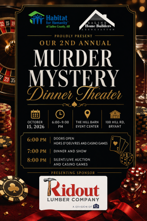 sponsored murdered mystery dinner flyer